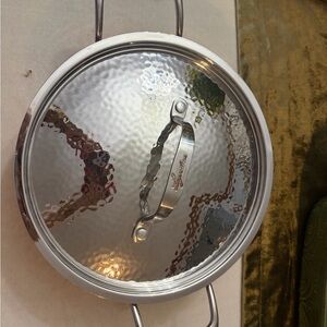 Hammered Silver and copper  Cookware Italian-Lagostina